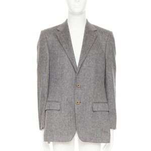 Versace Cashmere Unstructured Blazer